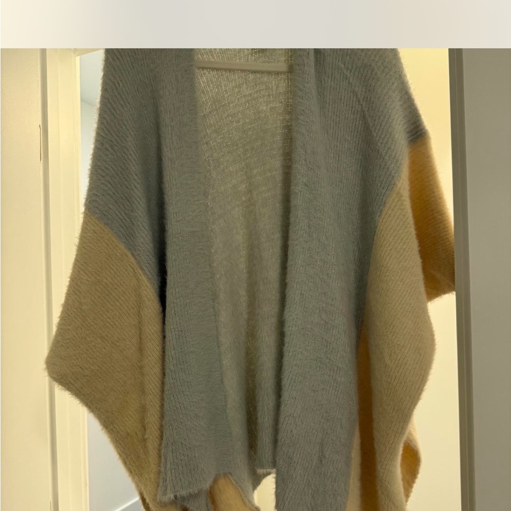 Sole Society Blue and Tan Poncho